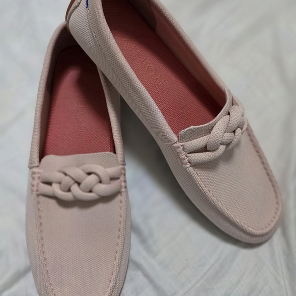Rothy's The Driver Loafer Cakepop Pink Knit Driving Shoes 11.5 - Picture 1 of 10